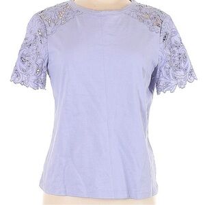 Rebecca Taylor La Vie Purple Lace Blouse - M